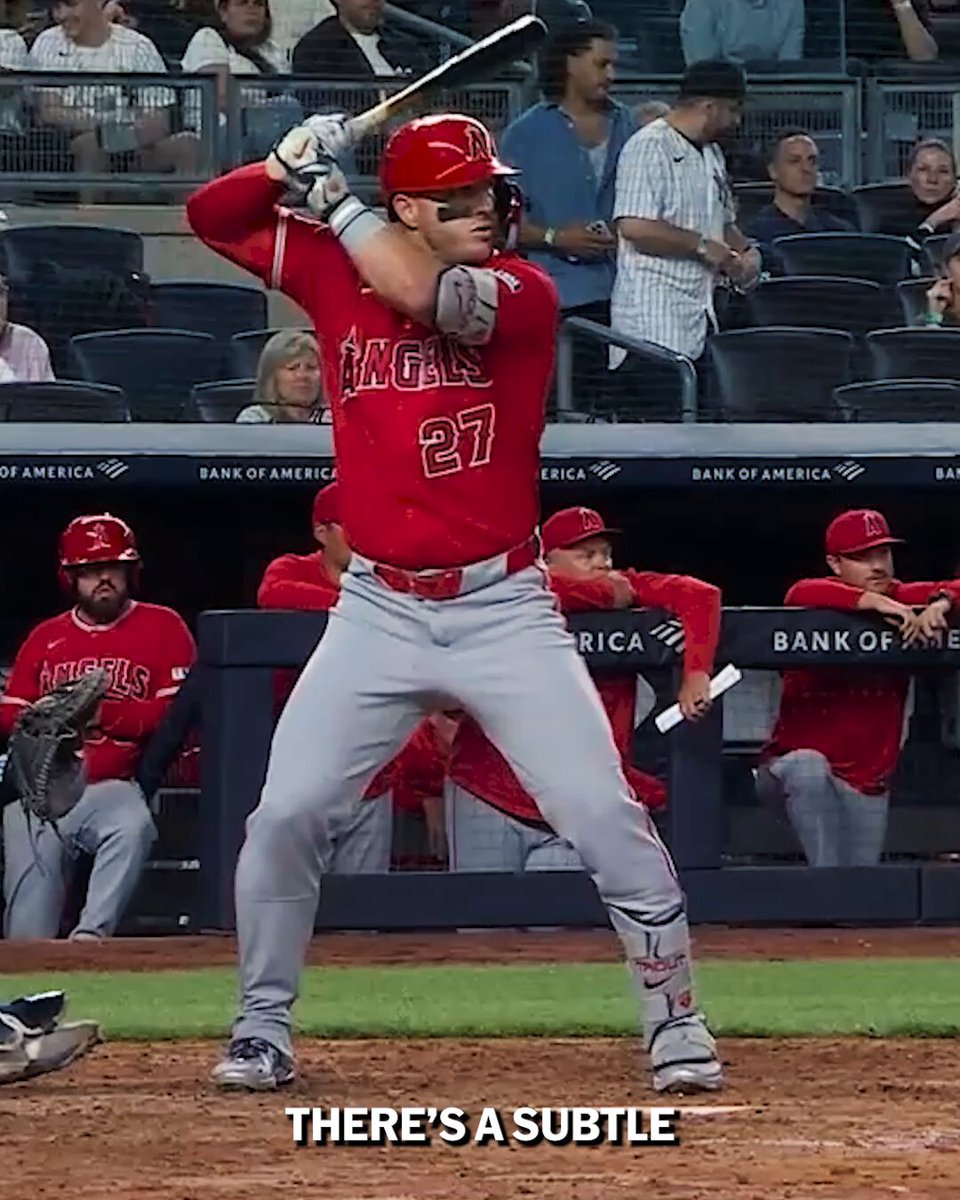 Pay extra attention next time you see Mike Trout at the plate 👀 
