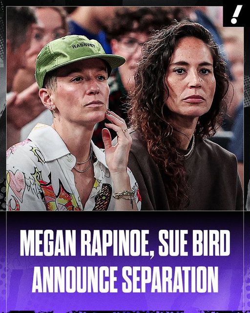 Megan Rapinoe and Sue Bird are separating as a couple, they announced on social media.

"This hasn't been an easy decision, but it's one we've made together," they shared. 