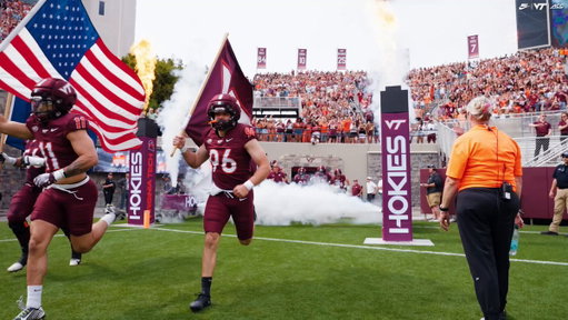 EXIT LIGHT….ENTER NIGHT.

#VTSpringGame | #LetsGoHokies 