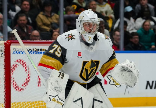 BREAKING: Carter Hart is Vegas' starting goaltender for Game 1 against Utah tonight. 