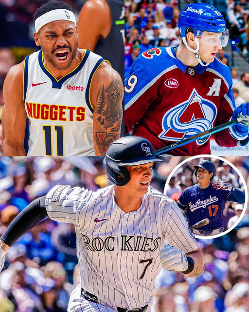 What a weekend in Denver: 

• Nuggets take 1-0 lead over the T-Wolves
• Avs take a 1-0 lead over the Kings 
• Rockies win back-to-back over the Dodgers 

Best sports city in the US 🗣️ 