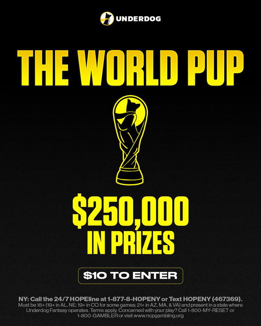 The World Pup is LIVE⚽️

$10 to Enter
$250k in Prizes
$30k to 1st Place 