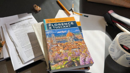 Guidebook massacre! I’m prepping for 50 days of research in Europe. And that means it’s time for a little pre-trip violence… I just finished ripping up my guidebooks.

Have a peek… if you dare. 