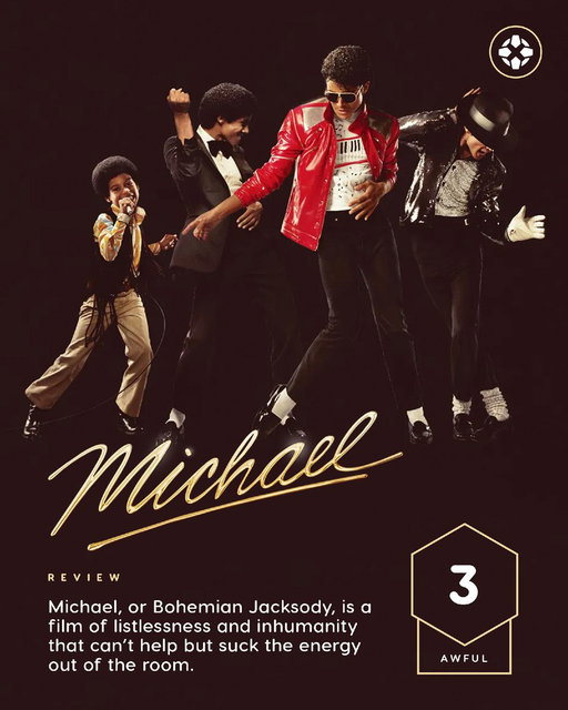 No matter where you come down on Michael Jackson as a person, this biopic is entirely the opposite of what he was, both as an iconic performer and a controversial tabloid figure.

Our review: https://t.co/nX3g5k9Ai3 