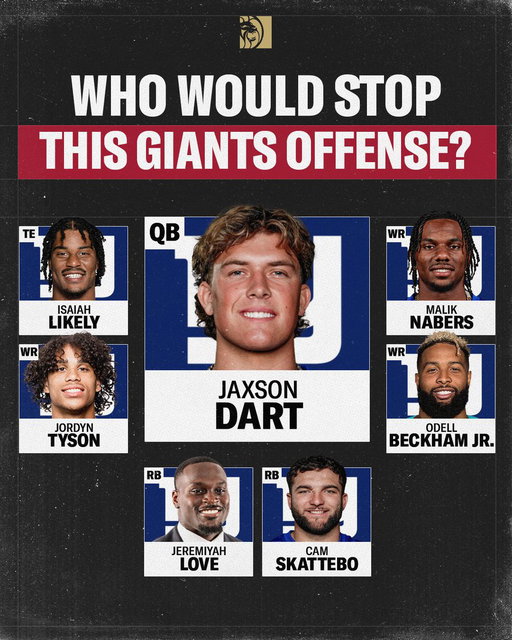 This would be the best Giants offense in a LONG TIME 😤 