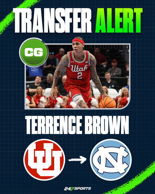 NEWS: Utah guard Terrence Brown has committed to the North Carolina Tar Heels, he announced. 

Averaged 19.9 PPG &amp; 3.8 APG this season.
https://t.co/F4irR4T4bC 