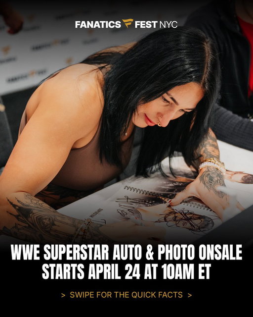 Get ready to lock in your moment with your favorite WWE Superstars &amp; Legends. 💥

Autographs &amp; Photo Ops go on sale April 24 at 10AM ET. 

🎟️ A valid Fanatics Fest admission ticket is required to purchase — get yours now at the link in bio. 