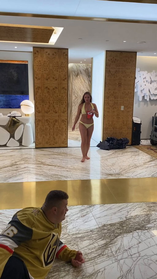 Unc, Katic, &amp; Ella are onto Cincinnati (drinking in the pool) 
