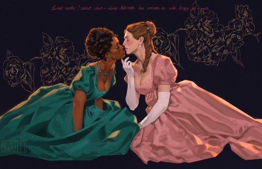 happy lesbian visibility week🧡🤍🩷 we’re celebrating with some fan art of popular tumblr wlw ships!!

🎨: http://tumblr.com/shouty-y / @Shouty_y 