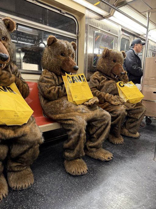 me: hey can I hire 9 bears to roam around NYC to promote salmon

my boss: whatever 