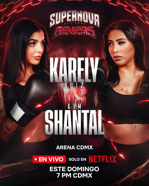 ¿Listos para esto? 👀🔥 
Karely Ruiz entra al ring vs Kim Shantal 🥊 #SupernovaGenesis 