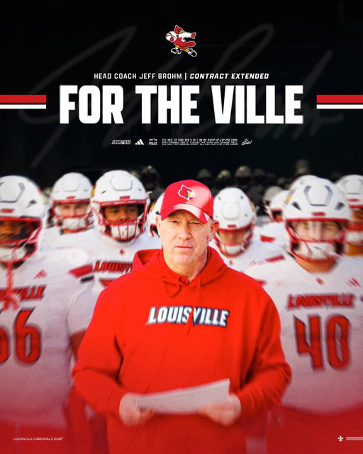 Our guy 🤝

@JeffBrohm has agreed to a contract extension through 2033.

Details: http://uofl.me/4taK7Yl

#GoCards 
