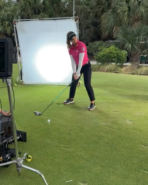 Slowing down the swing of the two-time major champion. @BrookeHenderson #TeamTaylorMade 