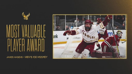 Your Men's MVP is..

James Hagens of @BC_MHockey 🏆 