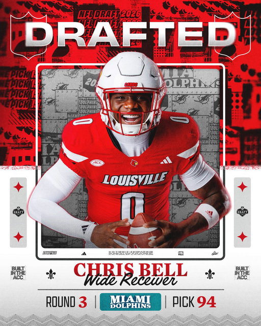 Chris Bell is a Miami Dolphin 👏

#GoCards x #ProCards 