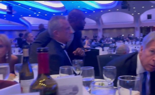 Sec. Robert F. Kennedy Jr. seen not ducking for cover. 