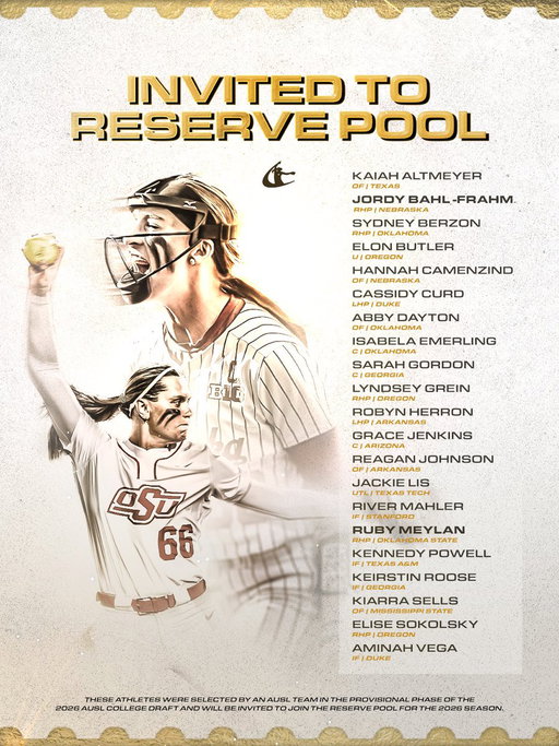 an additional 21 college athletes have been invited to join the AUSL Reserve Pool for the 2026 season 🥎

🔗 https://theausl.pro/provisional-draftees 