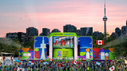 A first look 👀⚽

FIFA Fan Festival™ Toronto is coming to Fort York + The Bentway.

22 days of live match broadcasts, music, culture, food + all-ages experiences.
Free with advance registration. 

🎟️Secure your tickets starting May 6!
 https://t.co/GkqpGES4eA 
