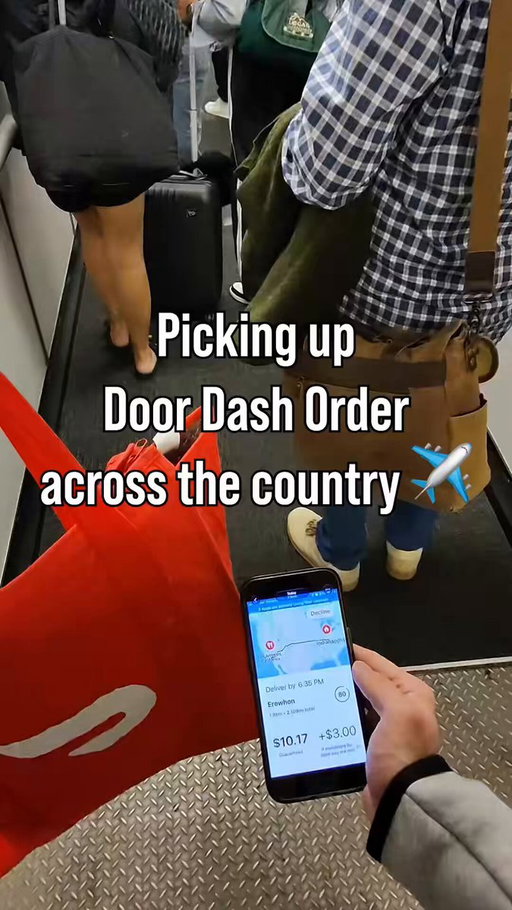 Picking Up Door Dash Order Across the Country ✈️ 