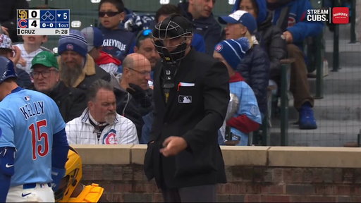 One of the cooler ways I've seen an ump keep the count

