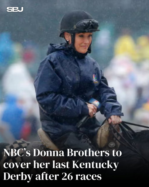 Donna Brothers will make her final Kentucky Derby appearance on horseback for NBC Sports on Saturday, closing a 26-year run as the network’s track reporter 🏇

Brothers has been part of all 26 of NBC Sports’ Kentucky Derby broadcasts.

MORE: https://t.co/3Kac4sdeUE 
