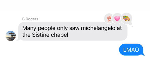 The cousin group chat: we only ever see Brendan at the local dive bar

My brother Brendan: 