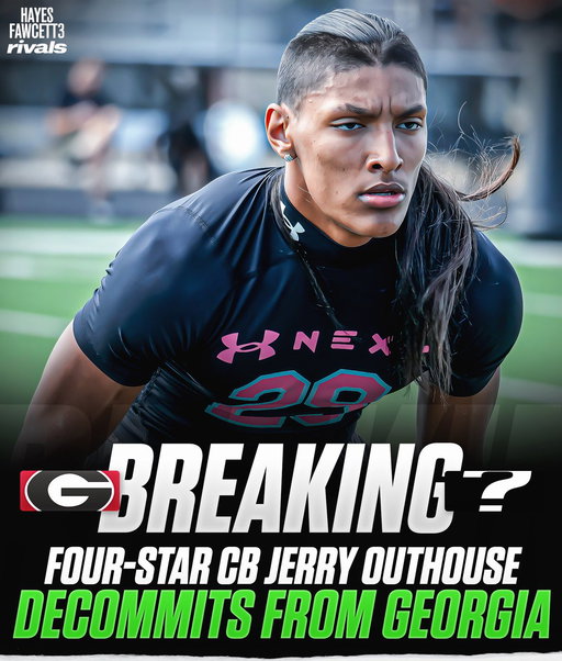 BREAKING: Four-Star CB Jerry Outhouse has Decommitted from Georgia, he tells me for @Rivals  The 6’1 185 CB from Fort Worth, TX had been Committed to the Bulldogs since March 6th

He currently holds a total of 43 offers

https://t.co/4hbdusCw0j 