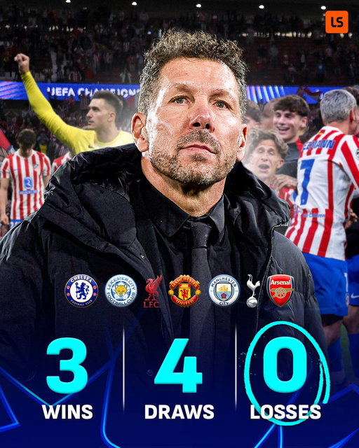 Atlético Madrid have 𝙣𝙚𝙫𝙚𝙧 lost a Champions League knockout game against an English side at their own stadium 🏰🚫 