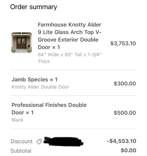 So this is insane!!!!

Getting a BRAND NEW FRONT DOOR as a collab. 

What is my LIFE😭😭😭❤️

I’m so beyond thankful. I’ve worked SO hard to get to this point and everything I’ve sewed I’m truly reaping the benefits of now 2.5 years later. 

If you’re new and in the trenches of UGC just know that if you work your ass off it WILL payoff for you 100000x fold. 

😭