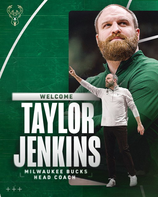 A familiar face returns to lead us forward.

Welcome back to Milwaukee, Taylor Jenkins! 