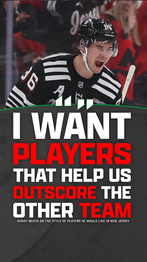 "I want players that help us outscore the other team"  

Sunny Mehta discusses whether there are specific characteristics that he wants New Jersey players to have.

@JeffMarek | #TheSheet #NJDevils 
