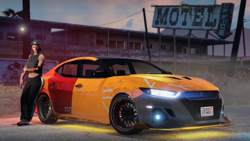 Give your Annis Minimus sedan a gritty and scuffed up look with the new Big Minimus Energy livery, available now at Vehicle Workshops in GTA Online: https://rsg.ms/df35633 