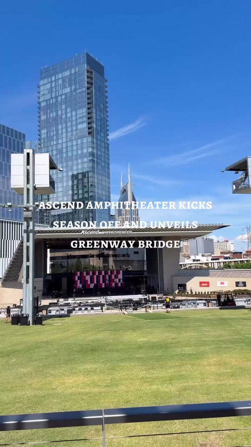 A big moment for downtown Nashville! 🌉 👏
 
The Riverfront Park Greenway Bridge is now open, connecting more of downtown and adding a scenic new way to get around the city. Unveiled during #ascendamphitheater’s season kickoff, it’s a fresh start for summer on the riverfront, and one more reason to get outside and explore! 🚴 🍃