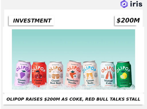 OLIPOP TO RAISE $200M AFTER STALLED M&A TALKS WITH COCA COLA & REDBULL

According to Axios, Morgan Stanley  is advising on a $200m secondary for OLIPOP PBC after m&a talks didn’t turn into anything.  

Olipop funding history:

• Series A: led by Monogram Capital Partners
• Series B: $30M, led by Monogram Capital Partners valued Olipop at ~$200M (2022)
• Series C: $50M, led by J.P. Morgan Private Capital Growth Equity Partners valued at $1.85B (Feb 2025)

link in comments