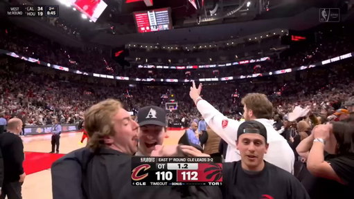Matthew Knies and his buddies went nuts after RJ Barrett scored the game-winning bucket in Game 6

🎥: Amazon Prime | #LeafsForever 