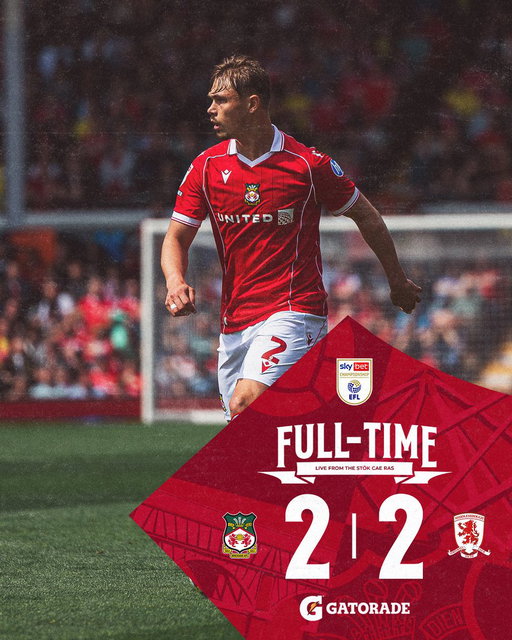 It's full-time at the STōK Cae Ras.

🔴⚪ #WxmAFC 