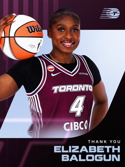 Official: The Toronto Tempo have waived Elizabeth Balogun.

Thank you, Elizabeth! 