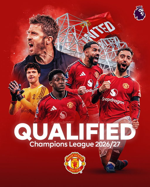 Champions League qualification secured for 2026/27 🏆

Congratulations, @ManUtd 🔴 