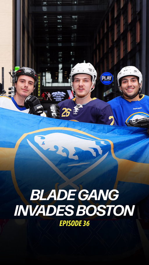 The @BuffaloBlade Gang invaded enemy territory in Boston for round 1 of the playoffs 🏒🛼✨

@JustDishin 