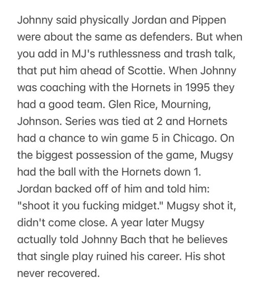 Michael Jordan was cold-blooded: 
