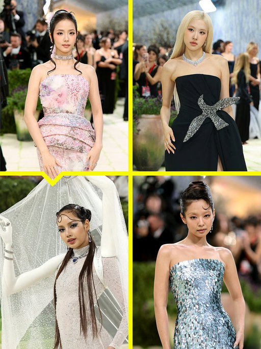 Alllll 4 of my @BLACKPINK girls at the #MetGala 🖤🩷 
