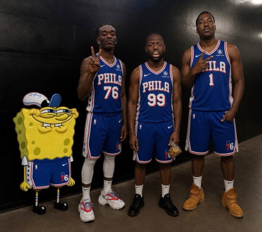Sixers bench rotation💀: 