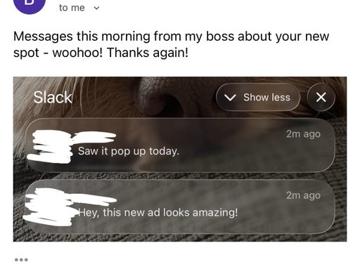 Love seeing this feedback from a regular client 🫶🏻 