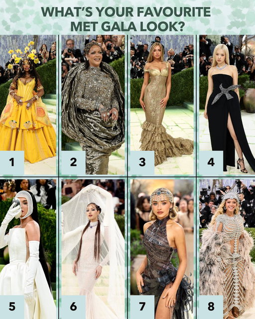 Everyone understood the assignment tonight! 😍👏🔥Which look was your favourite? 

#metgala #beyoncè #rihanna #katyperry #lisa 

📸: Getty 