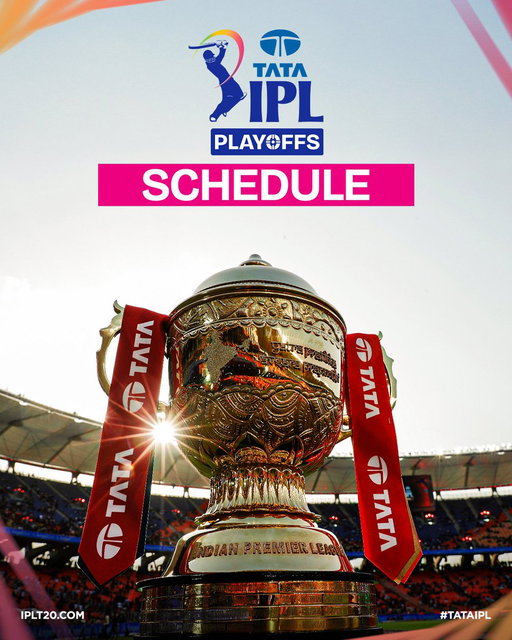🚨 News 🚨

BCCI Announces #TATAIPL 2026 Playoffs Schedule

Qualifier 1: Dharamshala 

Eliminator and Qualifier 2: New Chandigarh 

Narendra Modi Stadium, Ahmedabad to Host Grand Finale 🏟️

More Details ▶️ https://t.co/32HvsabiuF

#KhelBindaas 