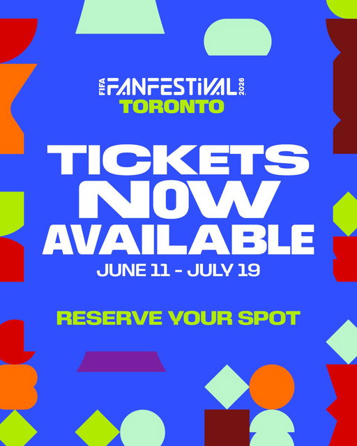 🎟️Get your tickets now! 🔗FIFA Fan Festival™ Toronto ticket information: https://t.co/fA574AyE1a

🎟️Achetez vos billets dès maintenant ! 🔗Informations sur les billets pour le FIFA Fan Festival™ de Toronto : https://t.co/en1yZ2VZHm 
