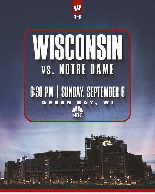 🚨 SCHEDULE UPDATE 🚨

Game time vs. Notre Dame has been set for 6:30 PM on Sunday, September 6th on NBC. 