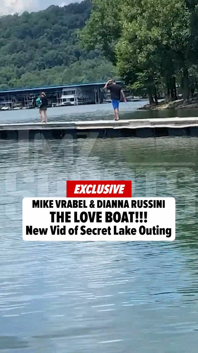 😳 EXCLUSIVE: New Dianna Russini and Mike Vrabel video shows the two heading out for their Tennessee boat day while she was very much showing during her first pregnancy. 