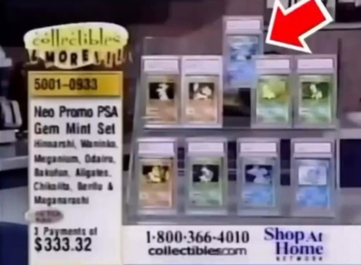 Different times. Pokémon cards were being sold on live television as “niche collectibles” long before the hobby exploded.

Today, many of these same cards are viewed as grails and historic pieces of the Pokémon market. 