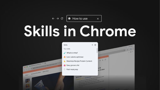 Skills in Chrome are now available. Get started saving and customizing your favorite prompts with our quick tutorial.

What Skill are you saving first? ⬇️ 